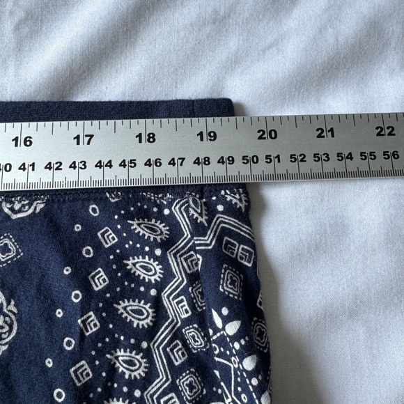 Old Navy Aztec Print Maxi Skirt Navy XL Bohemian Elastic Waist Unlined Festival - Picture 8 of 12